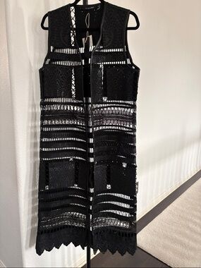 Dolce Cabo Long Vegan Vest NWT Size L